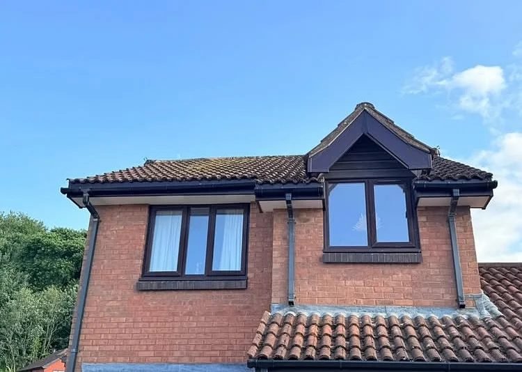 New fascias, soffits and guttering on a dormer in Mirfield